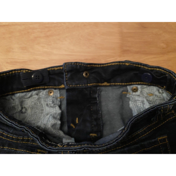 Girls Super Stretchy Bootcut Jeans Size 6X, Cat and Jack, Dark, Adjustable Waist - Picture 6 of 14